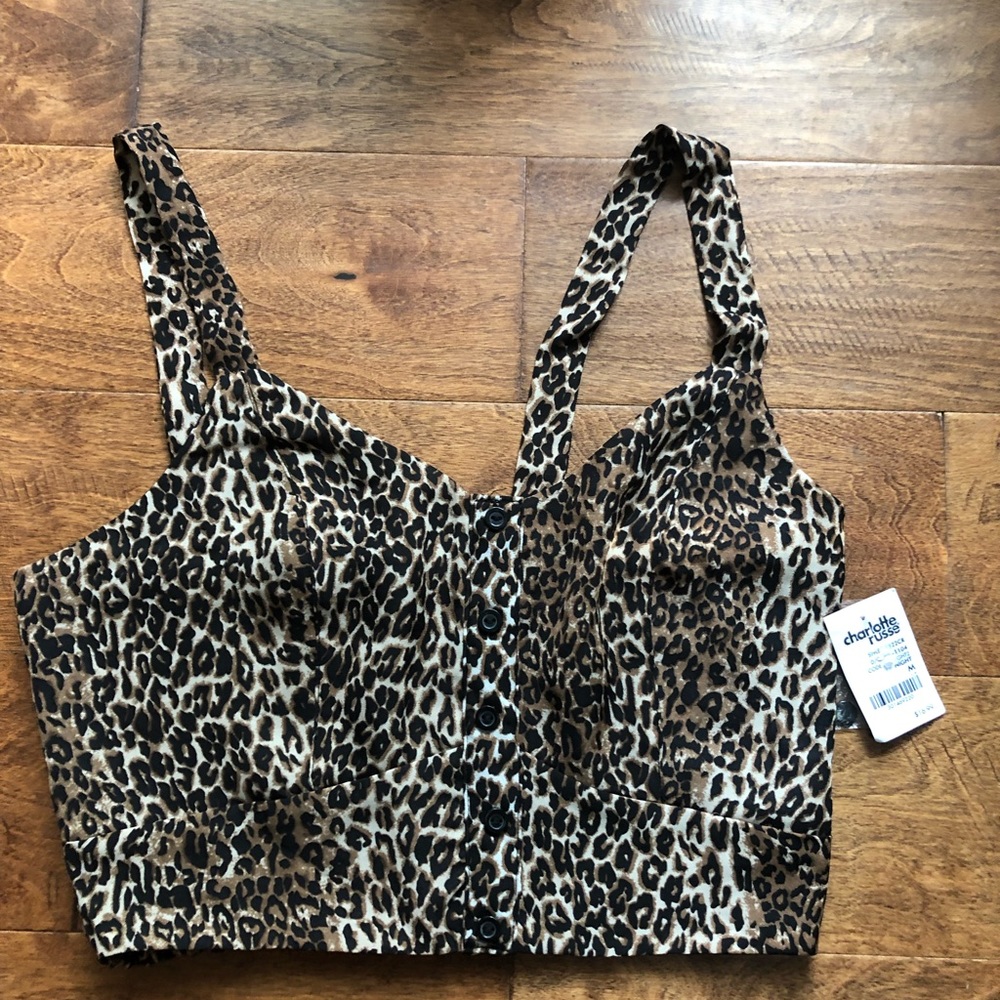 Cheetah print crop top